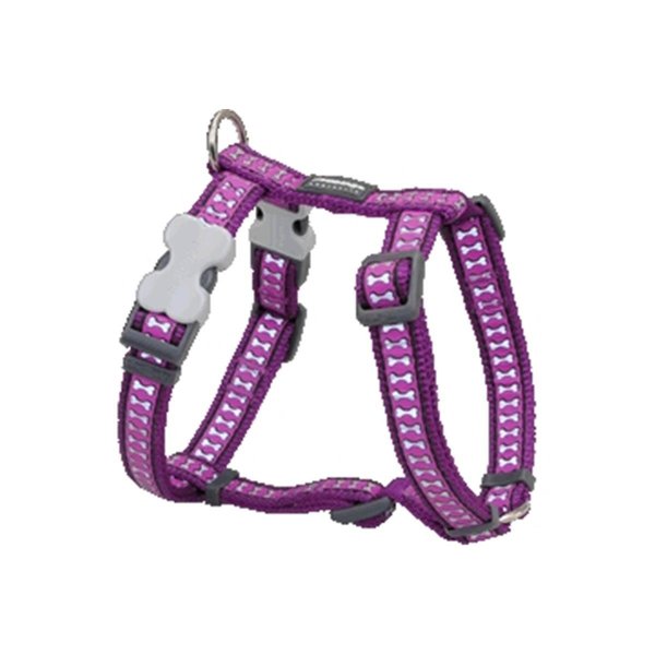 Red Dingo Dog Harness Reflective Purple, Medium RE437253